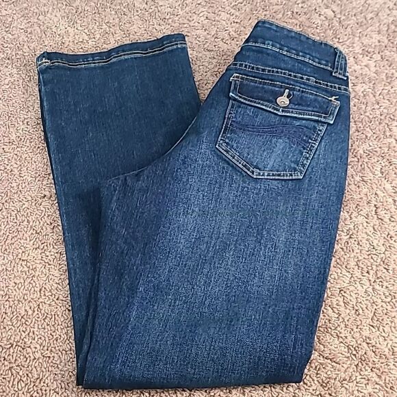 Lee Natural Bootcut Jeans Just Below The Waist, some Stretch, Size 10 - Picture 3 of 6